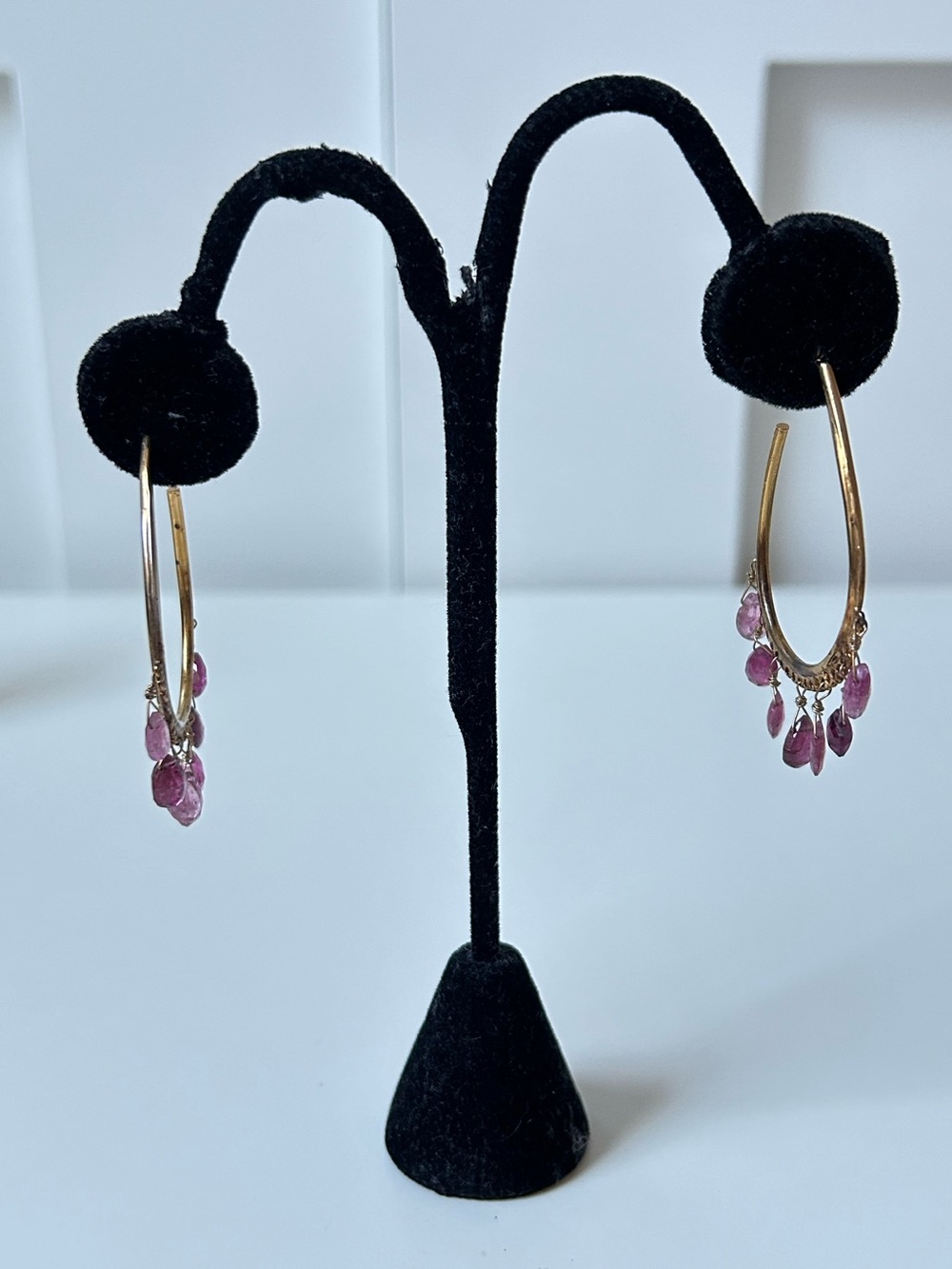 Robindira Unsworth Amethyst 14k gold vermeil earrings